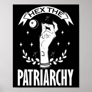 Patriarkatet Witchcraft Måne Phase Feminist Witc Poster