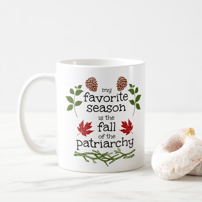 Patriarkatets fall kaffemugg (Med munk)