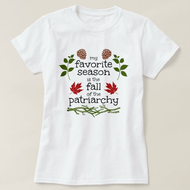patriarkatets fall t shirt (Design framsida)