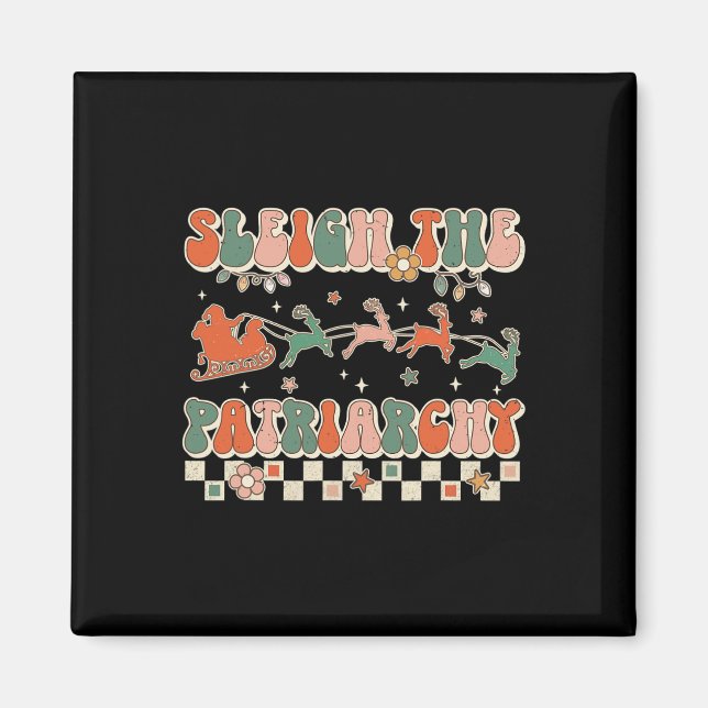 Patriarkatets feministiska feminism Memo Retro Kri Magnet (Framsidan)