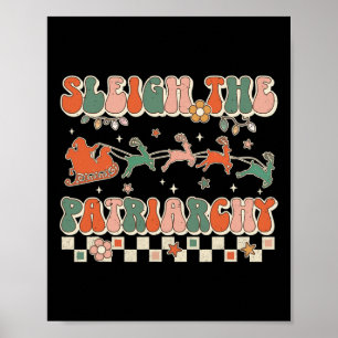 Patriarkatets feministiska feminism Memo Retro Kri Poster