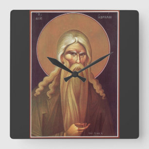 Patriarken Abraham Fyrkantig Klocka