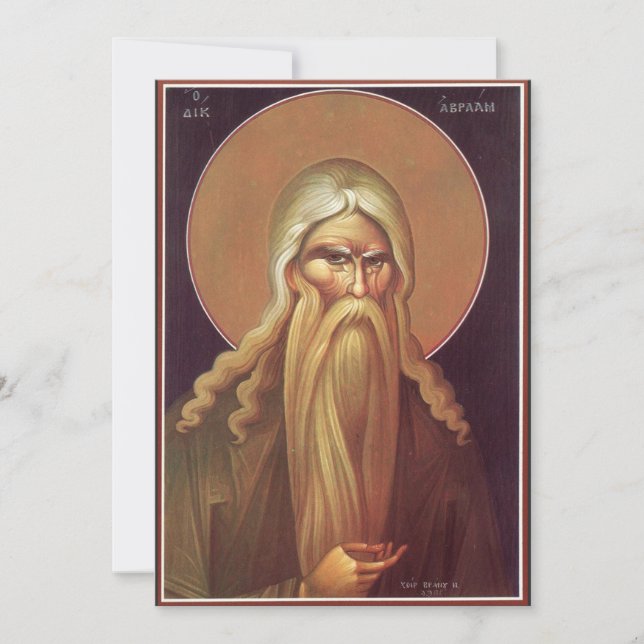 Patriarken Abraham Tack Kort (Framsida)