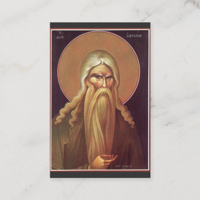 Patriarken Abraham Visitkort (Framsida)