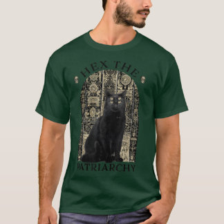 Patriarkin Black Cat Feminist Witch T Shirt