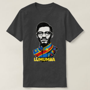 Patrice Lumumba Panafrikanska Revolutionära Kongo T Shirt