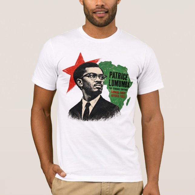 Patrice Lumumba T Shirt (Framsida)