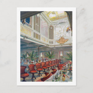 Patricia Dining Hall, Hamburg-America Line Vykort