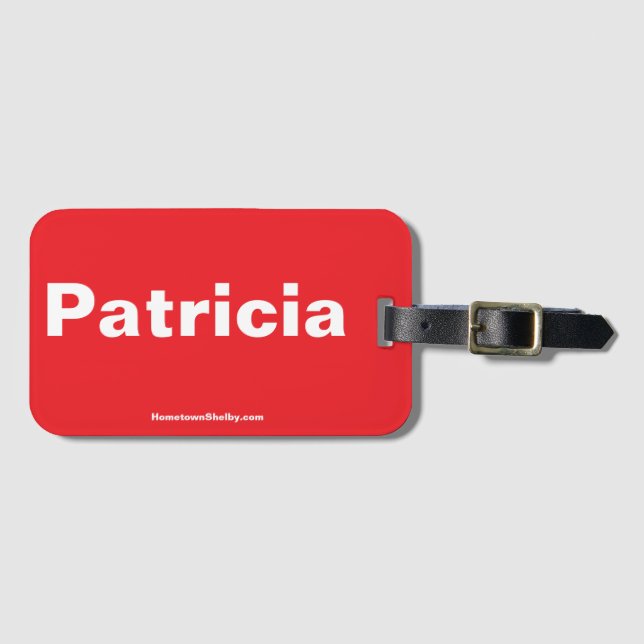 Patricia Luggage Tag Bagagebricka (Framsida horisontal)