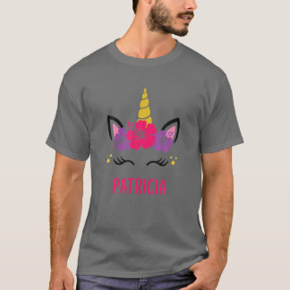 PATRICIA Personlig Unicorn Ansikte T Shirt