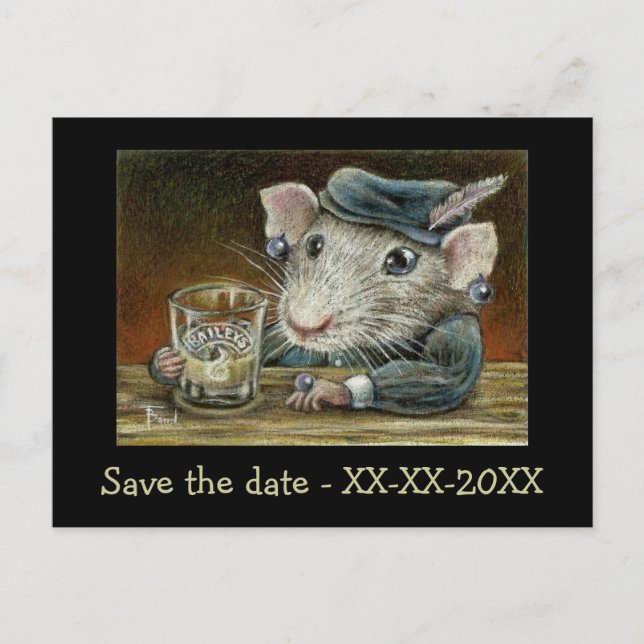 Patricia råtta meddelande vykort (Framsida)