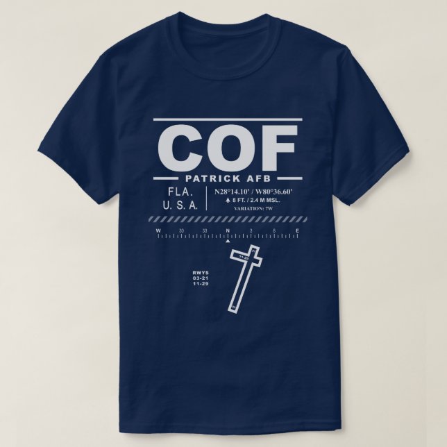 Patrick AFB Luft Force Base COF T-Shirt (Design framsida)