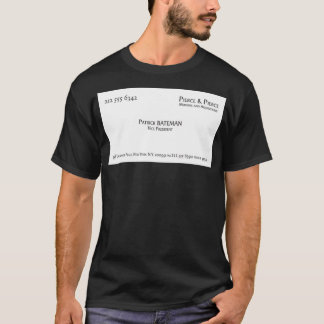 Patrick Bateman Affärskort Framed Art Skriv ut T Shirt