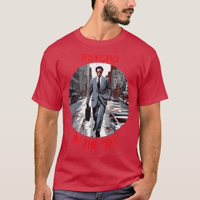 Patrick Bateman present T Shirt (Framsida)