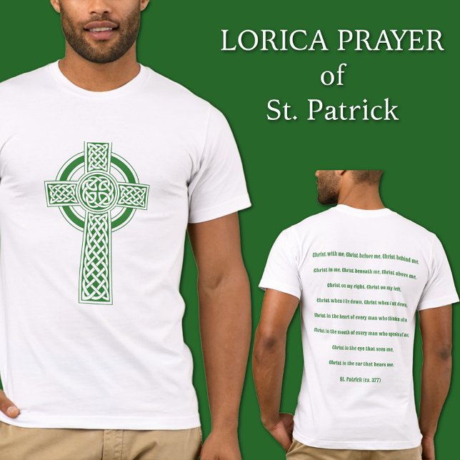 Patrick Celtic Kor Lorica Prayer T Shirt (Skapare uppladdad)