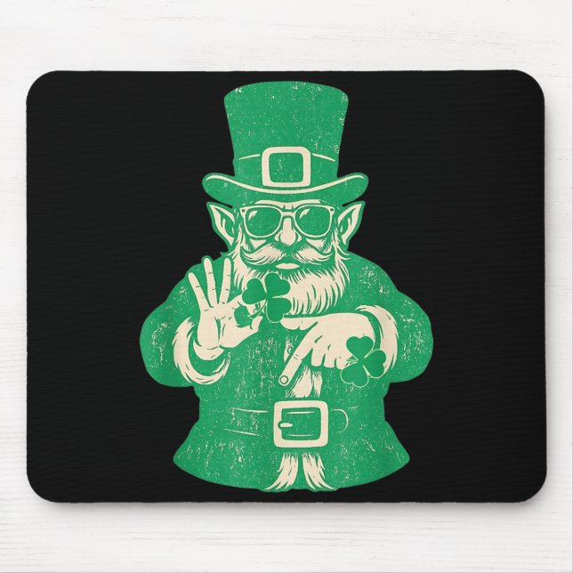 Patrick dag, Leprechauns Roligt 6 Meme Present Män Musmatta (Framsidan)