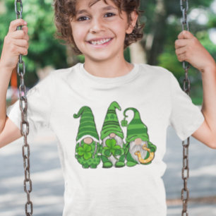 Patrick Day Grönt Gnomies Gnomes T Shirt