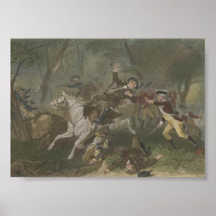 Patrick Fergusons död i Kung berg Poster