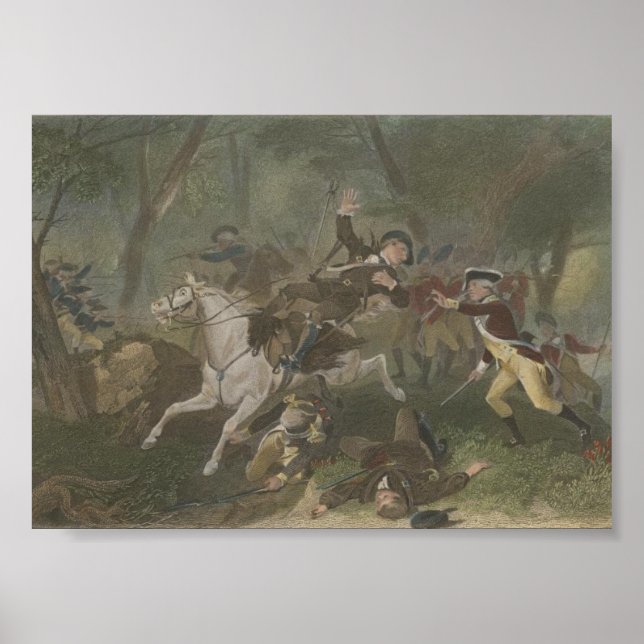 Patrick Fergusons död i Kung berg Poster (Framsidan)