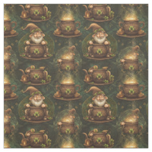 Patrick Gnome Pot från Guld Vintage Mönster Tyg