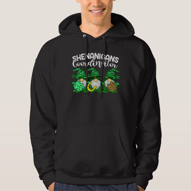 Patrick Gnomes Shenanigans Coordinator Patricks Da Hoodie (Framsida)