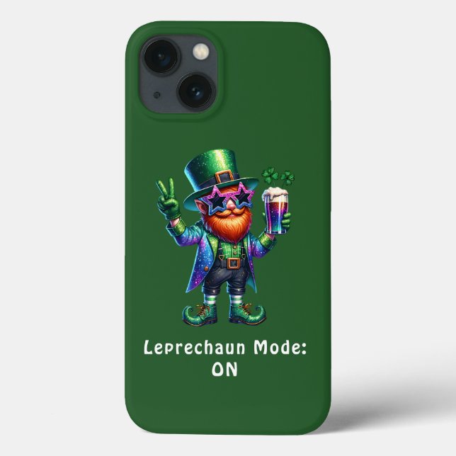 Patrick Grönt Leprechaun, rolig text (Baksida)
