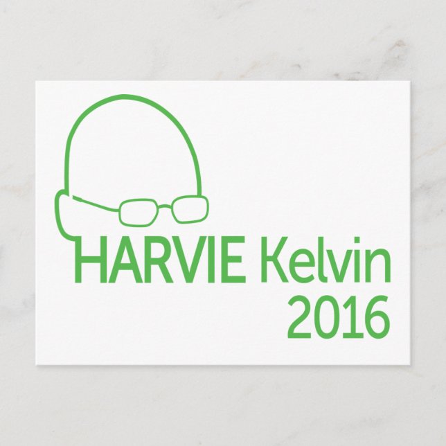 Patrick Harvie Kelvin 2016 Vykort (Framsida)