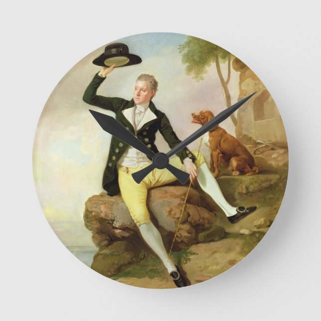 Patrick Heatly, c.1783-87 (olja på arbetsyta) Rund Klocka (Framsida)