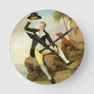 Patrick Heatly, c.1783-87 (olja på kanfas) Rund Klocka