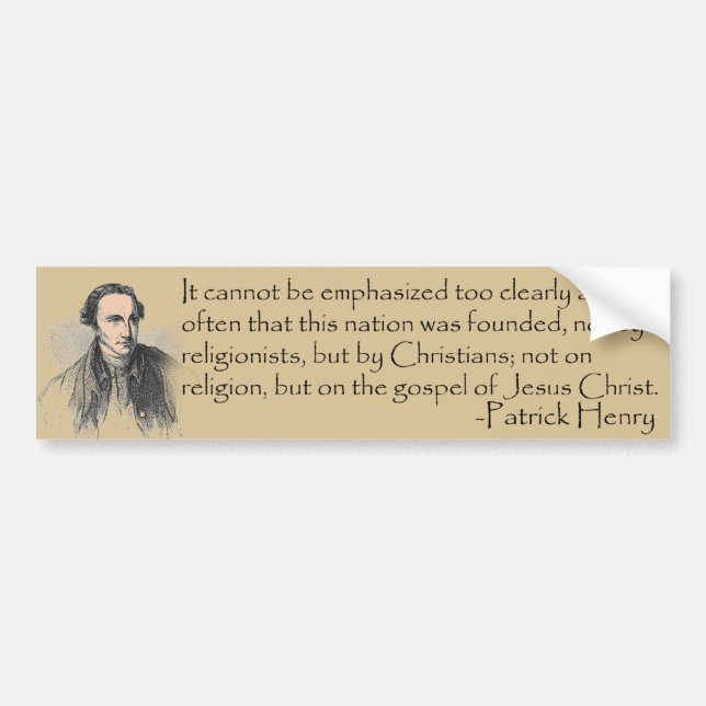 Patrick Henry-dekal Bildekal (Framsidan)