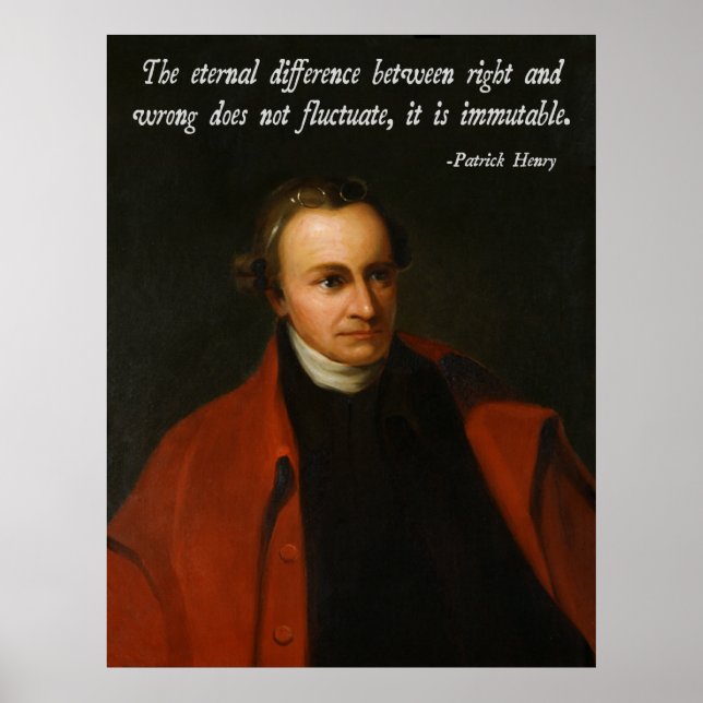 Patrick Henry Morality Poster (Framsidan)
