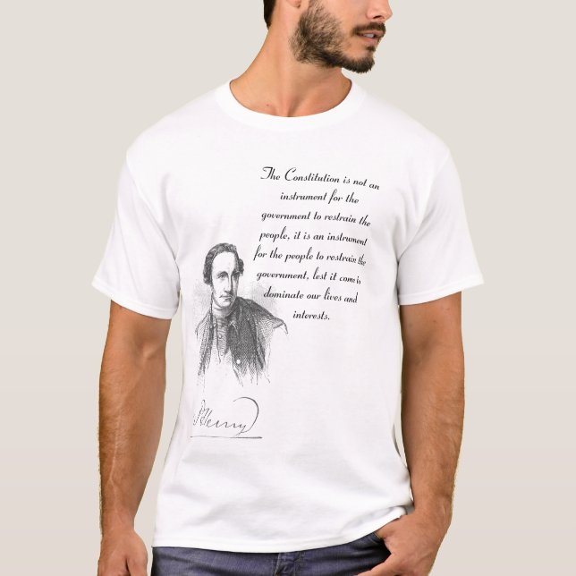 Patrick Henry på konstitutiontshirten Tee (Framsida)