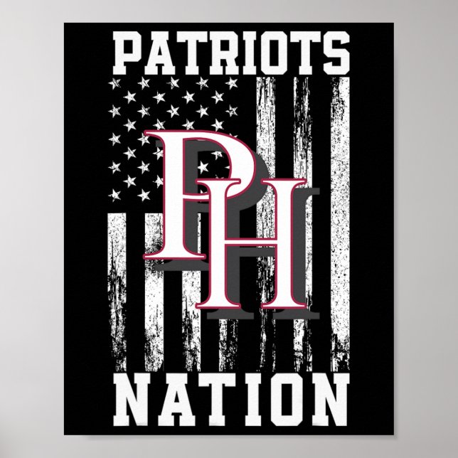 Patrick Henry Patriots Logotyp Nation Hs Poster (Framsidan)