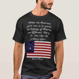 Patrick Henry Quote Flagga Tee V. 2