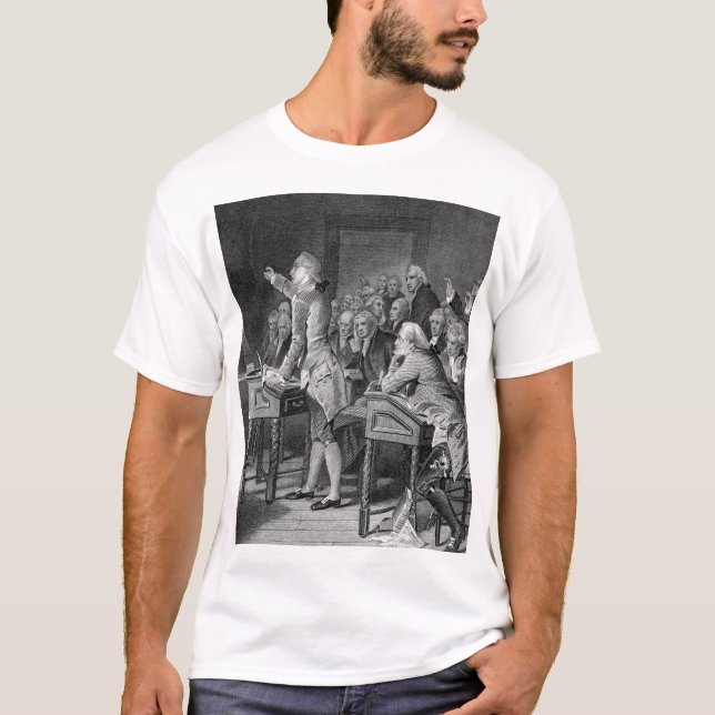Patrick Henry som tilltalar Virginia_Waren, T-shirt (Framsida)