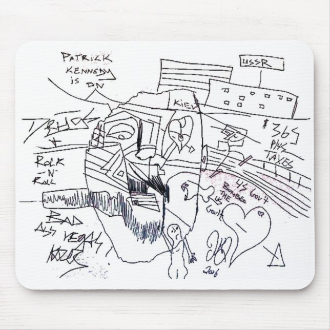 patrick kennedy-utskrift musmatta (Framsidan)