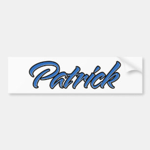 Patrick Namn blue Aufkleber Sticker Autoaufkleber Bildekal