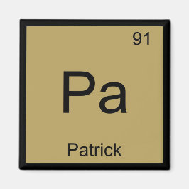 Patrick Namn Kemi Element Periodiska Systemet Magnet