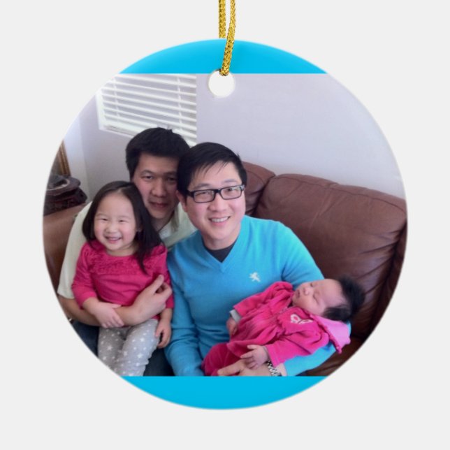 Patrick och Dominic Julgransprydnad Keramik (Framsidan)