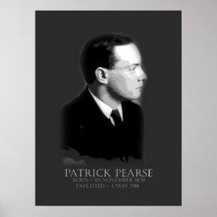 Patrick Pearse Påsk 1916 Irish Republican Poster