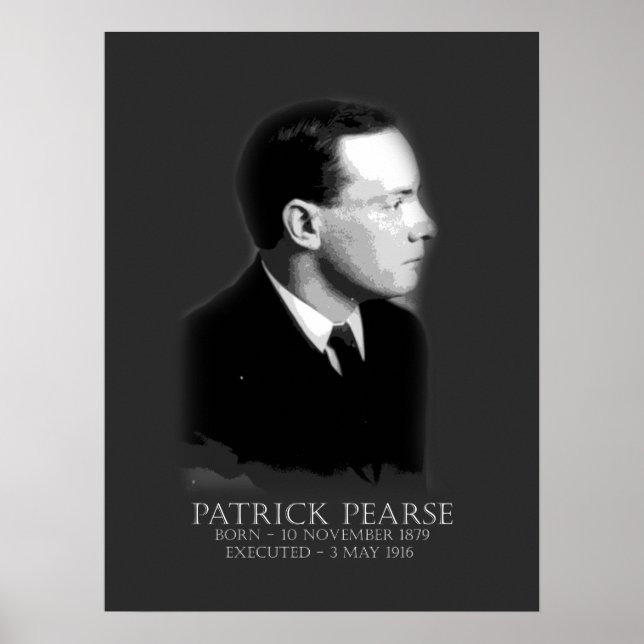 Patrick Pearse Påsk 1916 Irish Republican Poster (Framsidan)