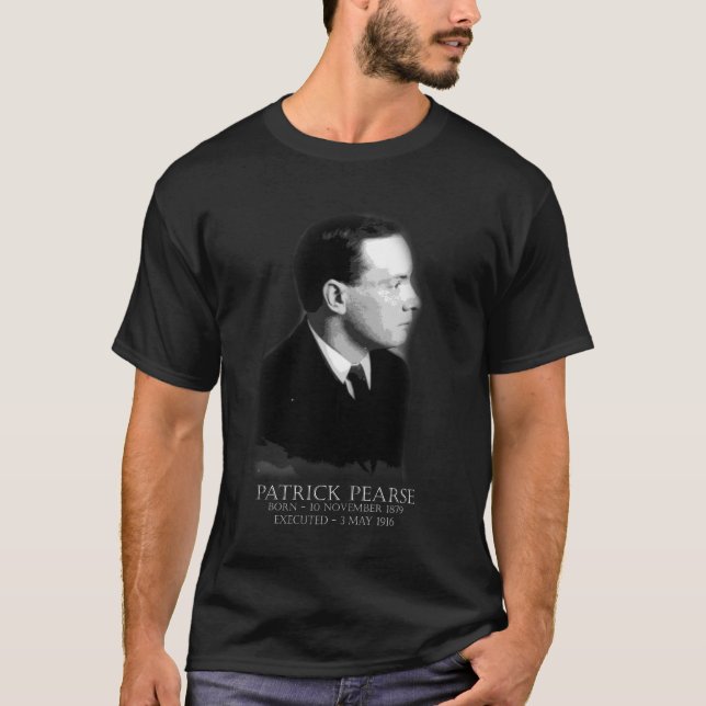 Patrick Pearse Påsk 1916 Irish Republican T Shirt (Framsida)