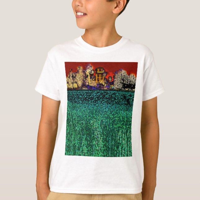 Patrick Ranch, Chico, CA (Röd och Grönt) T-shirt (Framsida)