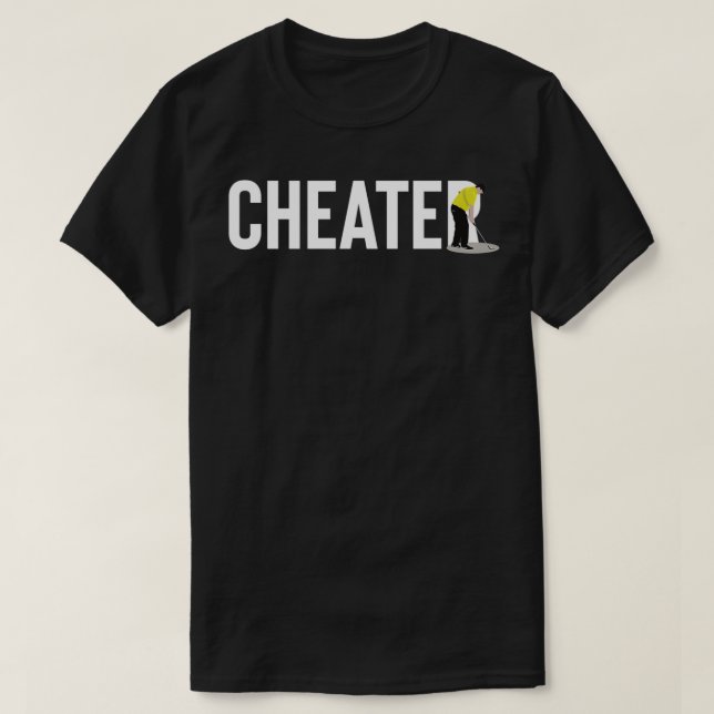 PATRICK REED CHEATER GOLFER GRÖNT T SHIRT (Design framsida)
