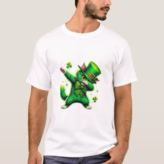 Patrick s Day Dabbing Cat T Shirt