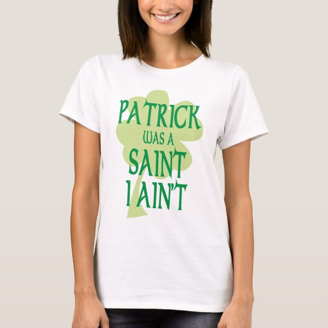 Patrick var en Sanktt spagettitanktop Tee Shirt (Framsida)