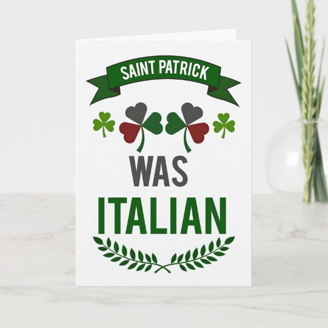 Patrick Var Italiensk Roligt Kort (Framsida)
