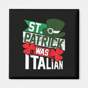 Patrick var italienska Roligten St. Patrick's Day Magnet