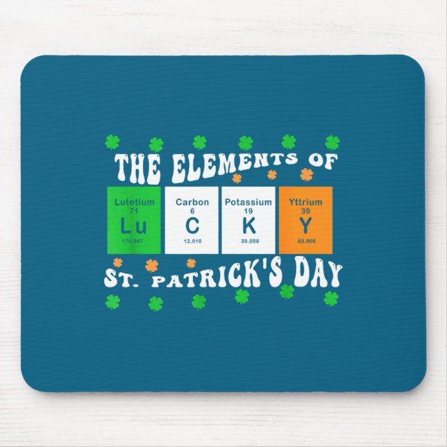Patricks Day Funny Elements Of Lucky Periodic Tabl Musmatta (Framsidan)