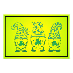Patrick's Day Gnomes-60682 Fototryck